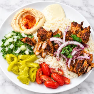 Chicken shawarma plate